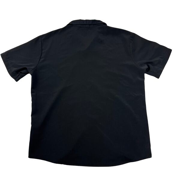 Iz It U Shirt Vintage Rockabilly Bowling Style Black Button Up Retro Men's XL - Picture 5 of 6
